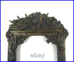 Very Rare Original French Antique Early Airplane Photo Frame Holder Ww1