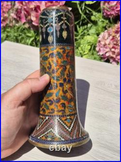 Very Rare Pair of Japanese Cloisonne Vases manner of early Namikawa Yasuyuki