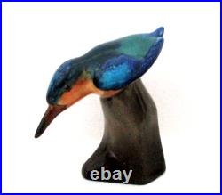 Very Rare Royal Doulton Antique Kingfisher On Rock Hn 224 Style Two Excellent