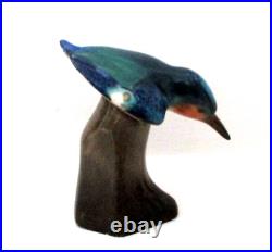 Very Rare Royal Doulton Antique Kingfisher On Rock Hn 224 Style Two Excellent