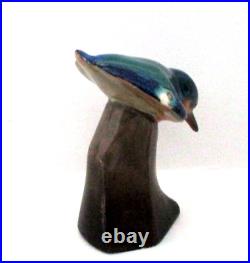 Very Rare Royal Doulton Antique Kingfisher On Rock Hn 224 Style Two Excellent