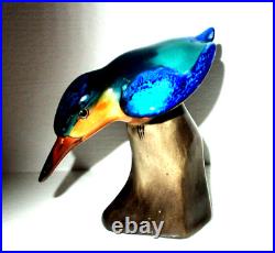 Very Rare Royal Doulton Antique Kingfisher On Rock Hn 224 Style Two Excellent