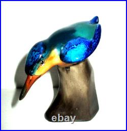 Very Rare Royal Doulton Antique Kingfisher On Rock Hn 224 Style Two Excellent