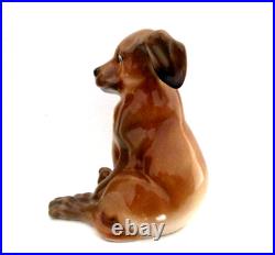 Very Rare Royal Doulton Antique Puppy, Seated Hn 128 Perfect