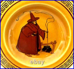 Very Rare Royal Doulton Seriesware Antique Holbein Fruit Bowl Witches D2735 Very Rare Royal Doulton Seriesware Antique Holbein Fruit Bowl Witches D2735