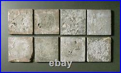 Very Rare Set Of Eight Early 18th Century Lambeth Delft Tiles With Provenance