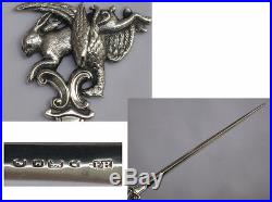 Very Rare Sterling Silver Early Victorian 1846 Game Skewer Francis Higgins II