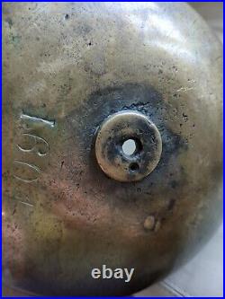 Very Rare Very Large And Early Bronze Lantern Clock Bell Dated 1604 In Two Place Very Rare Very Large And Early Bronze Lantern Clock Bell Dated 1604 In Two Place