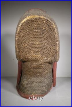 Very Rare Welsh Early 19th Century Antique Lip-Work Armchair