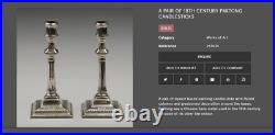 Very Rare and Early George III Adam Style Patong Candlestick C 1750+ Very Rare and Early George III Adam Style Patong Candlestick C 1750+