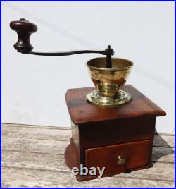 Very early American Coffee Mill Grinder F. W. Ehlis Antique and Rare Beautiful