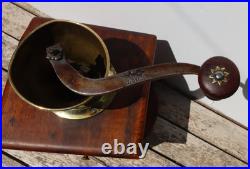 Very early American Coffee Mill Grinder F. W. Ehlis Antique and Rare Beautiful
