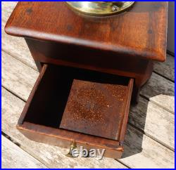 Very early American Coffee Mill Grinder F. W. Ehlis Antique and Rare Beautiful