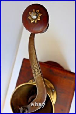 Very early American Coffee Mill Grinder F. W. Ehlis Antique and Rare Beautiful