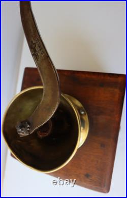Very early American Coffee Mill Grinder F. W. Ehlis Antique and Rare Beautiful