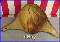 Vintage Antique Leather Football Helmet Two-Tone early 1900's Rare Great Shape