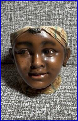 Vintage Bisque Servant Girl /Boy Tobacco Jar 1920s RARE Antique Collectible