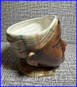 Vintage Bisque Servant Girl /Boy Tobacco Jar 1920s RARE Antique Collectible