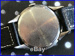 Vintage Gruen pilots mens wristwatch Rare early 24hr dial 420 pan am sector dial