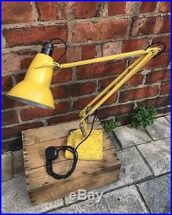 Vintage Herbert Terry 1227 Anglepoise Lamp Early Version Rare Yellow Colour