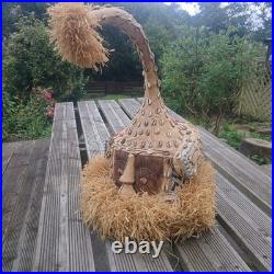 Vintage Rare Early 20th Century African Kuba Elephant Trunk Headress Mask