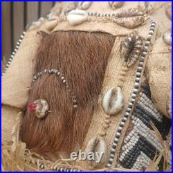 Vintage Rare Early 20th Century African Kuba Elephant Trunk Headress Mask