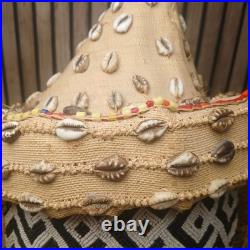 Vintage Rare Early 20th Century African Kuba Elephant Trunk Headress Mask