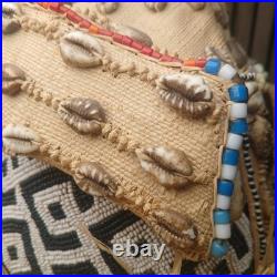 Vintage Rare Early 20th Century African Kuba Elephant Trunk Headress Mask