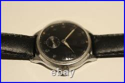 Vintage Rare Early Classic Germany Men's Watch Thiel (ruhla) 15 J. /black Dial