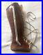 Vintage_Rare_Medical_Ankle_Leg_Leather_Laced_Boot_Brace_Early_Century_1920_30s_01_uf