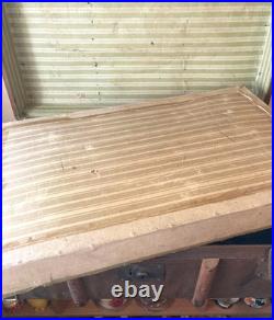Vintage Steamer Trunk Luggage Chest with Rare Original Inner Lift-Out Tray