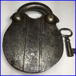 Vintage antique handmade lock padlock early 1800's rare one of kind #122