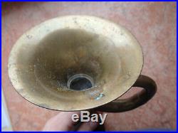 Vtg Antique Early Rare old TRUMPET Air rubber bulb Car Horn for collection