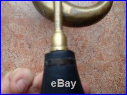 Vtg Antique Early Rare old TRUMPET Air rubber bulb Car Horn for collection