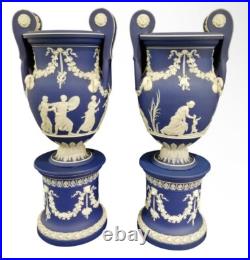 Wedgwood Jasperware Pedestal Vase Stand Early 19thC Rare Antique 21cm Wedgwood Jasperware Pedestal Vase Stand Early 19thC Rare Antique 21cm