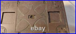Welsh slate Art Early Ink stand Rare Cymru Folk Art