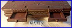 Welsh slate Art Early Ink stand Rare Cymru Folk Art