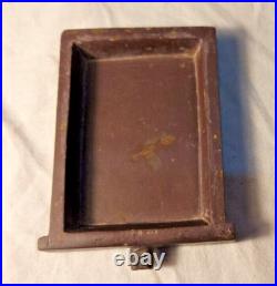 Welsh slate Art Early Ink stand Rare Cymru Folk Art