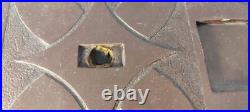 Welsh slate Art Early Ink stand Rare Cymru Folk Art