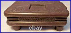 Welsh slate Art Early Ink stand Rare Cymru Folk Art