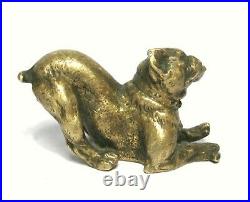 X-RARE! Antique Old-English-Bulldog/Early-Boxer Vienna Bronze Figure/Figurine