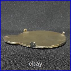 X-Rare Antique Early 1904/1910 Argentine Automobile Club Enamel Copper Car Badge