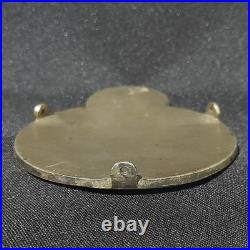 X-Rare Antique Early 1904/1910 Argentine Automobile Club Enamel Copper Car Badge