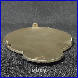 X-Rare Antique Early 1904/1910 Argentine Automobile Club Enamel Copper Car Badge