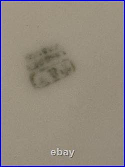 Yale University Rare Antique Early 1900's Blue Ceramic and Silver Mug