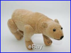 Yura Centre Seam Polar Bear, Very Rare Early Antique Teddy, c1910