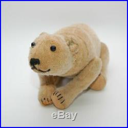 Yura Steiff Centre Seam Polar Bear, Very Rare Early Antique Teddy, 1908-1917